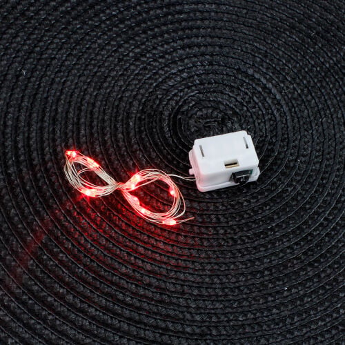 1 Metre Peri Led Kırmızı Renk - Kare Dekor