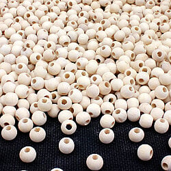 10 mm Ahşap Yuvarlak Boncuk 100’lü Paket - 3