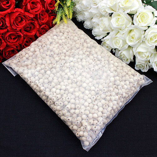 10 mm Ahşap Yuvarlak Boncuk 100’lü Paket - 4