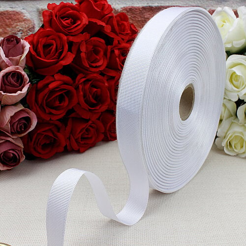 2 cm Grogren Bobin Kurdele Beyaz 100 Metre - Toptanalim