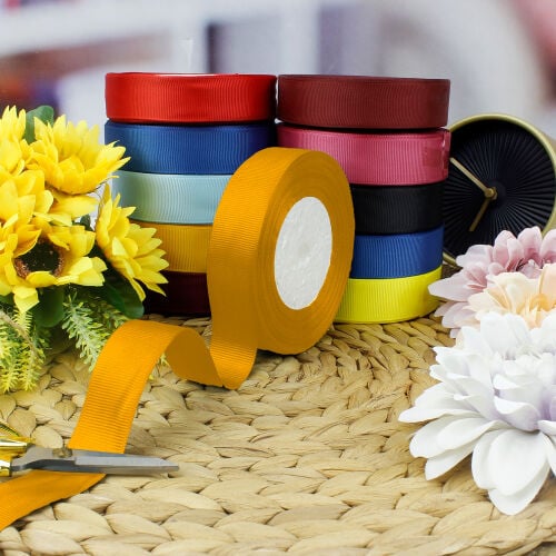 2,5 cm Bobin Makara Kurdele Gold 25 Metre - Kare Dekor