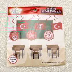 23 Nisan Çift Taraflı Sarkıt Tavan Süsü - 3
