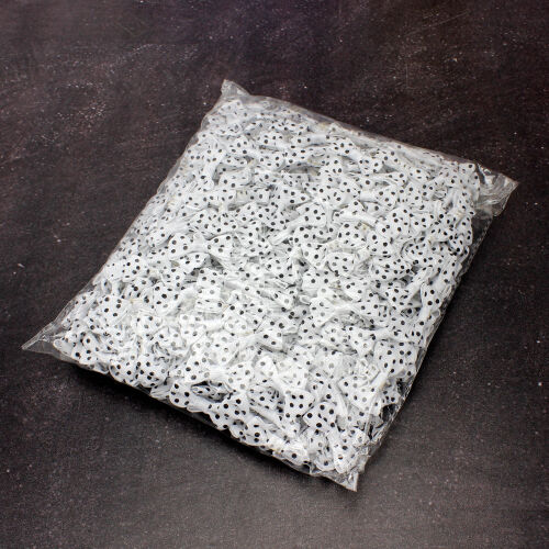 2,5 CM Puantiyeli Fiyonk Beyaz - 2