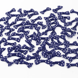 2,5 CM Puantiyeli Fiyonk Lacivert - 1