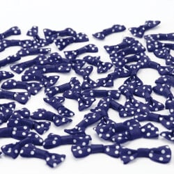 2,5 CM Puantiyeli Fiyonk Lacivert - 2