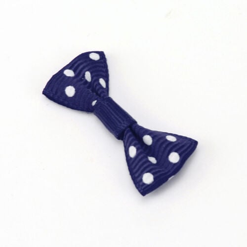 2,5 CM Puantiyeli Fiyonk Lacivert - 3