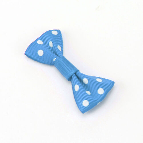 2,5 CM Puantiyeli Fiyonk Mavi - 3