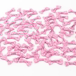 2,5 CM Puantiyeli Fiyonk Pembe - 1