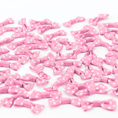 2,5 CM Puantiyeli Fiyonk Pembe - 2