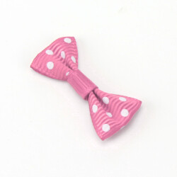 2,5 CM Puantiyeli Fiyonk Pembe - 3