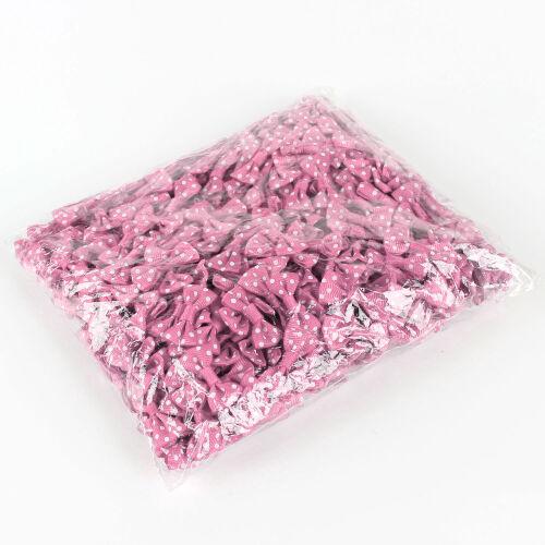 2,5 CM Puantiyeli Fiyonk Pembe - 4