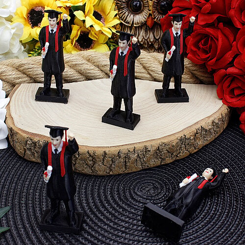 3D Diplomalı Erkek Mezun Teraryum Obje 3x8 cm - Toptanalim
