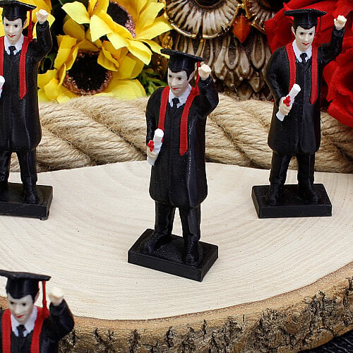 3D Diplomalı Erkek Mezun Teraryum Obje 3x8 cm - Toptanalim (1)