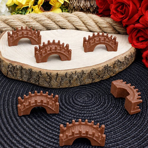 3D Kemerli Köprü Teraryum Obje Açık Kahverengi 2,5x5 cm - Toptanalim