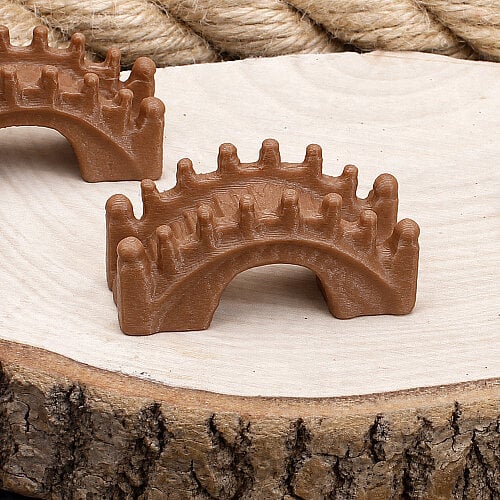 3D Kemerli Köprü Teraryum Obje Açık Kahverengi 2,5x5 cm - Toptanalim (1)