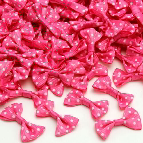 4 CM Puantiyeli Fiyonk Koyu Pembe - 2