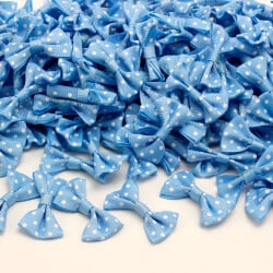 4 CM Puantiyeli Fiyonk Mavi - 2