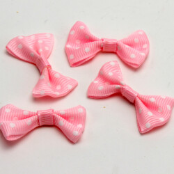 4 CM Puantiyeli Fiyonk Pembe - 1