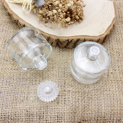 50CC Cam Kolonya Şişesi Model 18 - Kare Dekor (1)