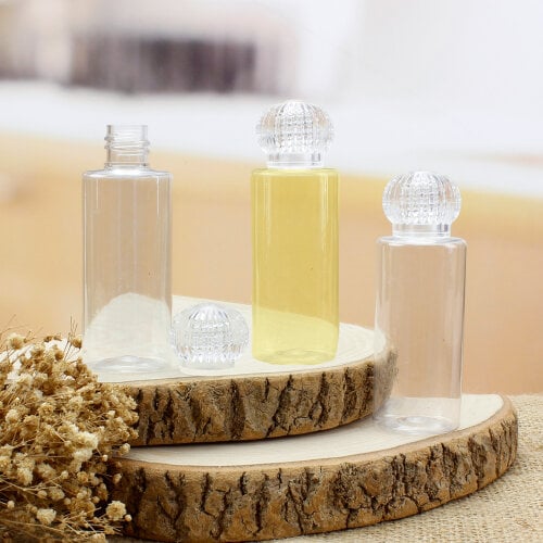 50CC Plastik Kolonya Şişesi Model 10 - Kare Dekor