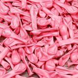 5 inch Küçük Boy Pembe Metalik Balon - 1