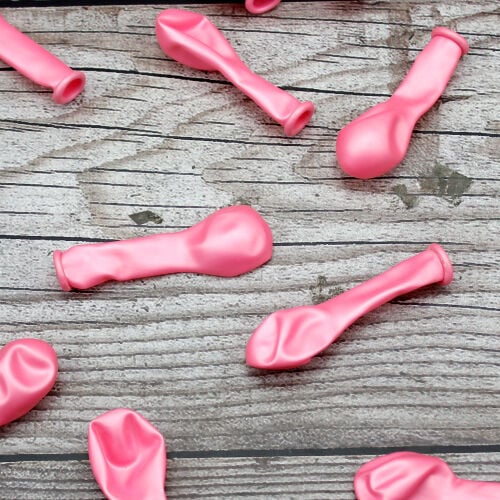 5 inch Küçük Boy Pembe Metalik Balon - 2