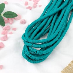 6mm Koyu Yeşil Fimo Boncuk 1 Bağ - 1
