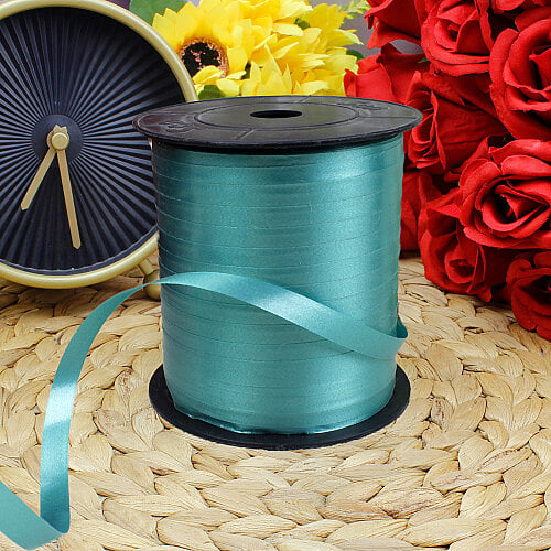 8 mm Düz Rafya Şerit 200 Metre Petrol Yeşili - Platin Gift