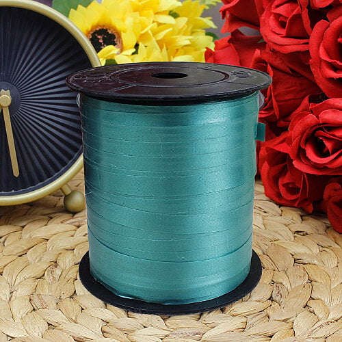 8 mm Düz Rafya Şerit 200 Metre Petrol Yeşili - Platin Gift (1)