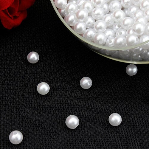 8 mm İnci Boncuk İnci Beyaz 500 gr - Toptanalim (1)