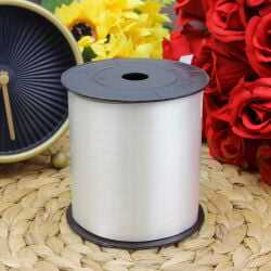 8MM Düz Rafya Şerit 200MT Beyaz - 2