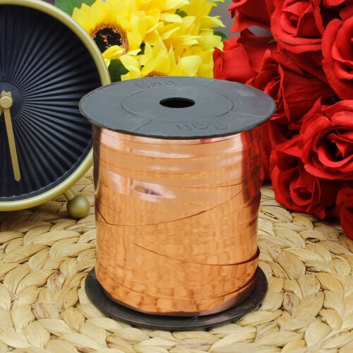 8MM Parlak Metalik Şerit 200MT Bakır - 2