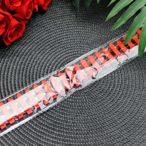 90CM Ahşap Çit Kırmızı - 3