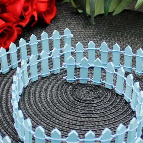 90CM Ahşap Çit Mavi - 1