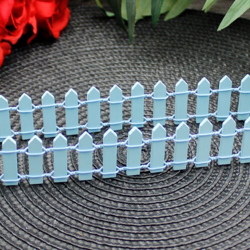 90CM Ahşap Çit Mavi - 2