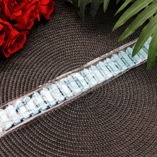 90CM Ahşap Çit Mavi - 3