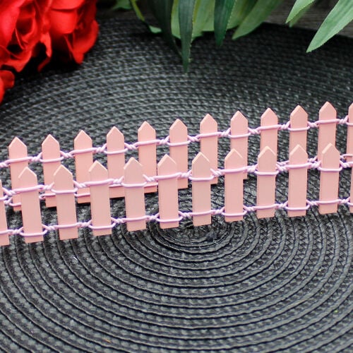 90CM Ahşap Çit Pembe - 2