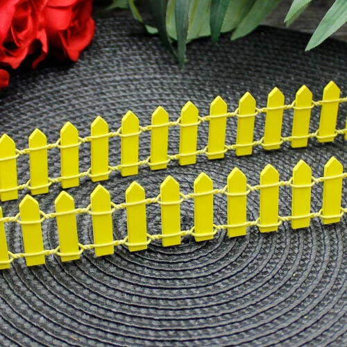 90CM Ahşap Çit Sarı - 2