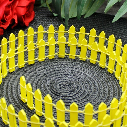 90CM Ahşap Çit Sarı - 1