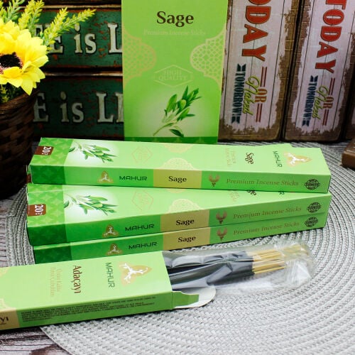 Adaçayı Kokulu Premium Tütsü Çubukları - Kare Dekor