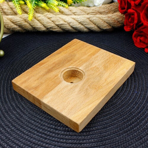 Ahşap Kaide Fanus Tabanı Model 6 - Platin Gift (1)