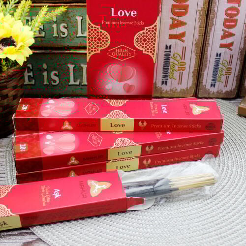 Aşk Kokulu Premium Tütsü Çubukları - Kare Dekor