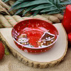 Asorti Desenli Yılbaşı Çerezlik 12CM - 4