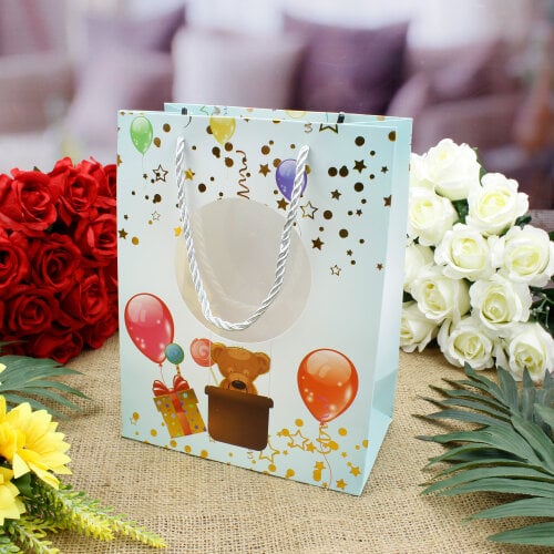 Asorti Doğum Günü Desen Hediyelik Karton Çanta 12'Li Paket - 2