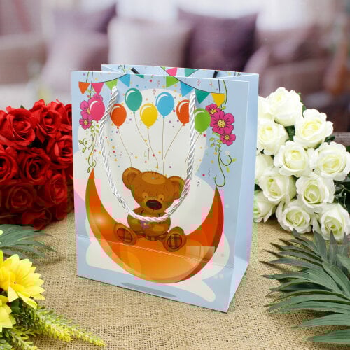 Asorti Doğum Günü Desen Hediyelik Karton Çanta 12'Li Paket - 5