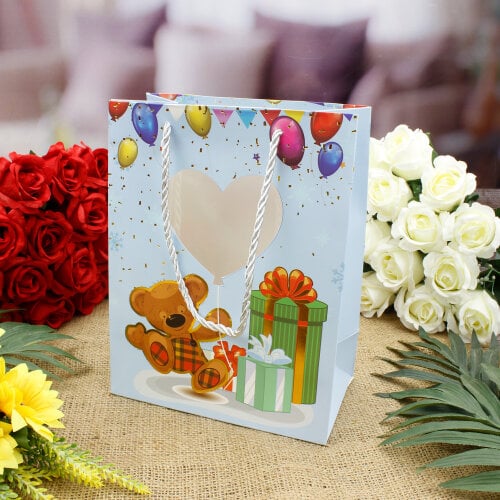 Asorti Doğum Günü Desen Hediyelik Karton Çanta 12'Li Paket - 6