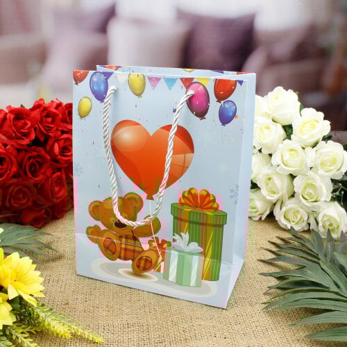 Asorti Doğum Günü Desen Hediyelik Karton Çanta 12'Li Paket - 7