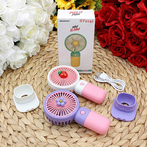 Asorti Figürlü Standlı USB Şarjlı El Fanı - Toptanalim (1)