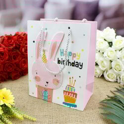 Asorti Happy Birthday Safari Desen Hediyelik Karton Çanta 12'Li Paket - 2