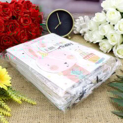 Asorti Happy Birthday Safari Desen Hediyelik Karton Çanta 12'Li Paket - 7